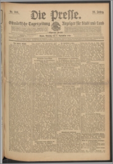 Die Presse 1910, Jg. 28, Nr. 208 Zweites Blatt, Drittes Blatt
