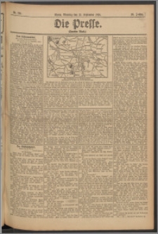 Die Presse 1910, Jg. 28, Nr. 214 Zweites Blatt, Drittes Blatt