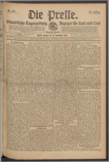 Die Presse 1910, Jg. 28, Nr. 217 Zweites Blatt, Drittes Blatt