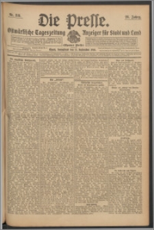 Die Presse 1910, Jg. 28, Nr. 218 Zweites Blatt, Drittes Blatt