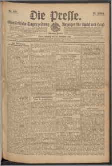 Die Presse 1910, Jg. 28, Nr. 220 Zweites Blatt, Drittes Blatt