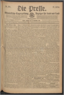 Die Presse 1910, Jg. 28, Nr. 223 Zweites Blatt, Drittes Blatt