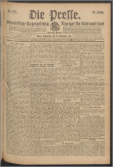 Die Presse 1910, Jg. 28, Nr. 228 Zweites Blatt, Drittes Blatt