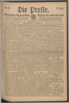 Die Presse 1910, Jg. 28, Nr. 229 Zweites Blatt, Drittes Blatt, Viertes Blatt