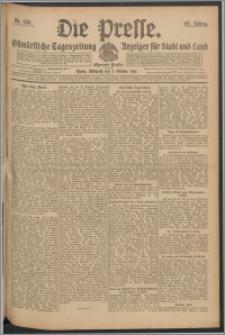Die Presse 1910, Jg. 28, Nr. 233 Zweites Blatt, Drittes Blatt