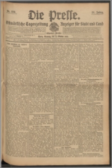 Die Presse 1910, Jg. 28, Nr. 238 Zweites Blatt, Drittes Blatt