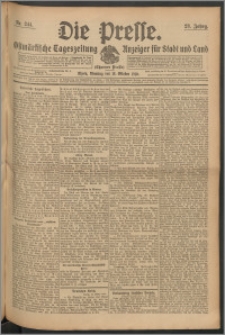 Die Presse 1910, Jg. 28, Nr. 244 Zweites Blatt, Drittes Blatt