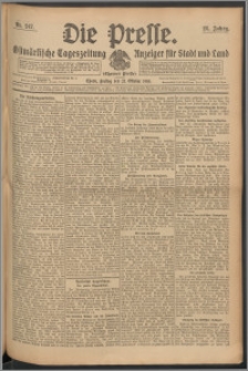 Die Presse 1910, Jg. 28, Nr. 247 Zweites Blatt, Drittes Blatt