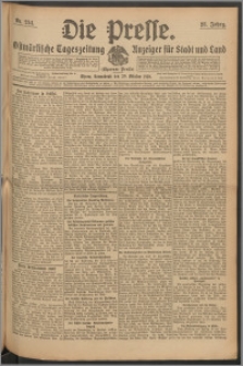 Die Presse 1910, Jg. 28, Nr. 254 Zweites Blatt, Drittes Blatt