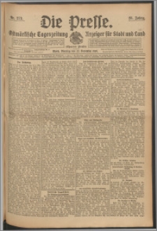 Die Presse 1910, Jg. 28, Nr. 273 Zweites Blatt, Drittes Blatt