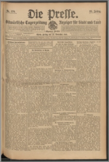 Die Presse 1910, Jg. 28, Nr. 276 Zweites Blatt, Drittes Blatt