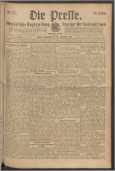 Die Presse 1910, Jg. 28, Nr. 277 Zweites Blatt, Drittes Blatt