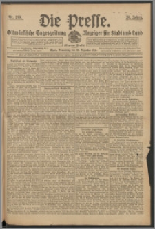 Die Presse 1910, Jg. 28, Nr. 299 Zweites Blatt, Drittes Blatt, Viertes Blatt