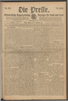 Die Presse 1910, Jg. 28, Nr. 300 Zweites Blatt, Drittes Blatt