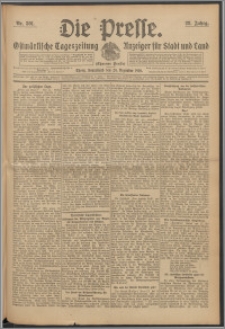 Die Presse 1910, Jg. 28, Nr. 301 Zweites Blatt, Drittes Blatt