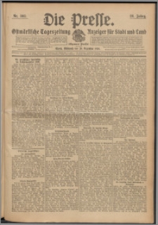 Die Presse 1910, Jg. 28, Nr. 303 Zweites Blatt, Drittes Blatt