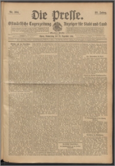 Die Presse 1910, Jg. 28, Nr. 304 Zweites Blatt, Drittes Blatt