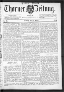 Thorner Zeitung 1893, Nr. 13 Erstes Blatt