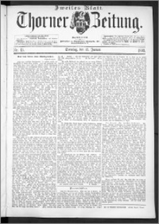 Thorner Zeitung 1893, Nr. 13 Zweites Blatt