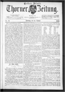 Thorner Zeitung 1893, Nr. 19 Erstes Blatt