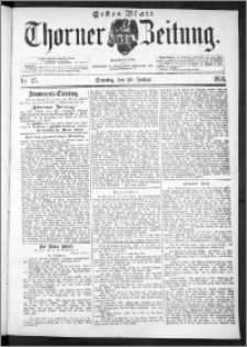 Thorner Zeitung 1893, Nr. 25 Erstes Blatt