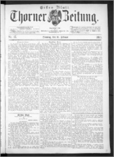 Thorner Zeitung 1893, Nr. 37 Erstes Blatt