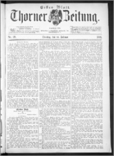 Thorner Zeitung 1893, Nr. 38 Erstes Blatt