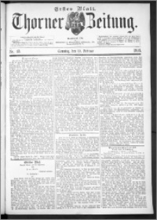 Thorner Zeitung 1893, Nr. 43 Erstes Blatt