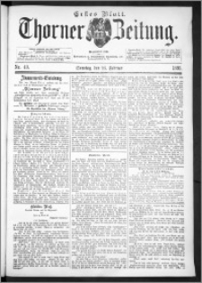 Thorner Zeitung 1893, Nr. 49 Erstes Blatt