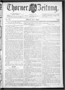 Thorner Zeitung 1893, Nr. 79