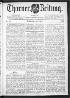 Thorner Zeitung 1893, Nr. 80