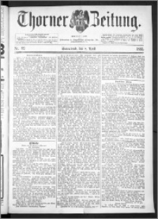 Thorner Zeitung 1893, Nr. 82