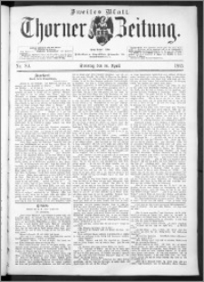 Thorner Zeitung 1893, Nr. 89 Zweites Blatt
