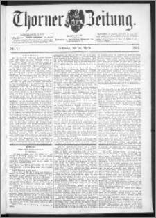 Thorner Zeitung 1893, Nr. 91