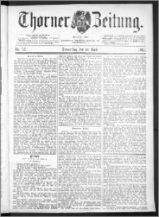 Thorner Zeitung 1893, Nr. 92