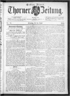 Thorner Zeitung 1893, Nr. 95 Erstes Blatt
