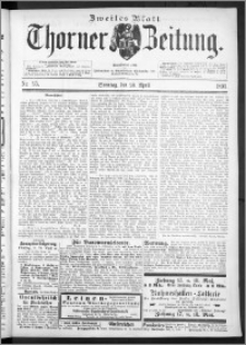 Thorner Zeitung 1893, Nr. 95 Zweites Blatt