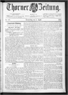 Thorner Zeitung 1893, Nr. 98