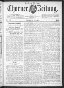 Thorner Zeitung 1893, Nr. 101 Erstes Blatt