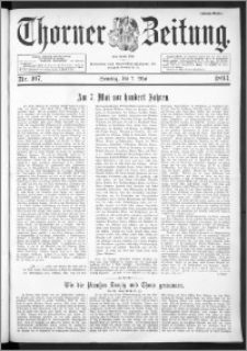 Thorner Zeitung 1893, Nr. 107 Erstes Blatt