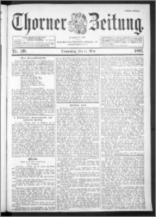 Thorner Zeitung 1893, Nr. 110 Erstes Blatt