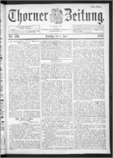 Thorner Zeitung 1893, Nr. 129 Erstes Blatt