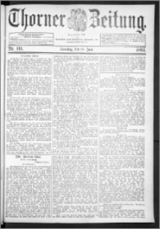 Thorner Zeitung 1893, Nr. 141 Erstes Blatt