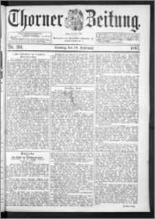 Thorner Zeitung 1893, Nr. 213 Erstes Blatt