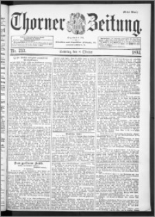 Thorner Zeitung 1893, Nr. 237 Erstes Blatt