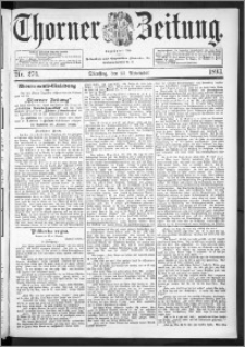 Thorner Zeitung 1893, Nr. 274