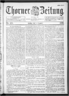 Thorner Zeitung 1893, Nr. 288 Erstes Blatt