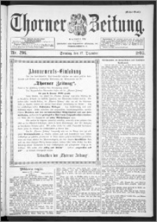 Thorner Zeitung 1893, Nr. 296 Erstes Blatt