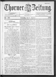 Thorner Zeitung 1893, Nr. 299 Erstes Blatt