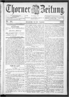 Thorner Zeitung 1893, Nr. 301 Erstes Blatt